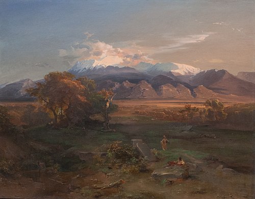 Sparte et le Taygète, 1841, Carl Rottmann