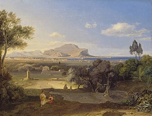 Palermo mit dem Monte Pellegrino, , Carl Rottmann