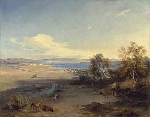 Salamis, 1840, Carl Rottmann