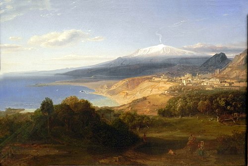 Taormina mit dem Ätna, 1829, Carl Rottmann