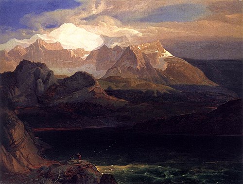 Der Eibsee bei Partenkirchen, 1825, Carl Rottmann