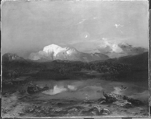 Der Hohe Göll mit dem Hintersee, 1846, Carl Rottmann