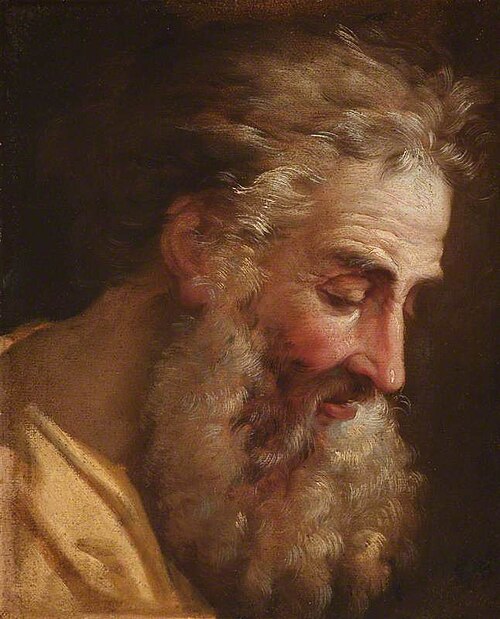 Head of a Bearded Man, possibly Saint Peter, 1772, Joseph-Marie Vien