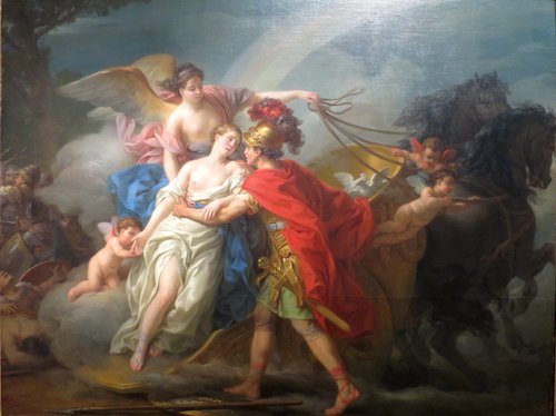 Vénus, blessée par Diomède, est sauvée par Iris, 1775, Joseph-Marie Vien