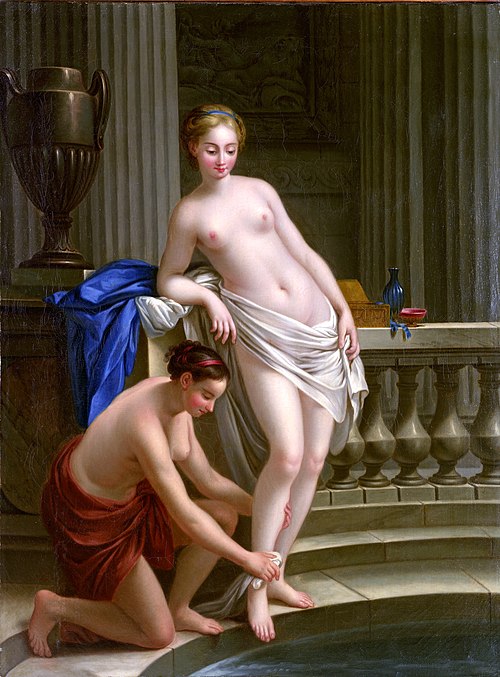 Jeune fille grecque au bain, 1767, Joseph-Marie Vien