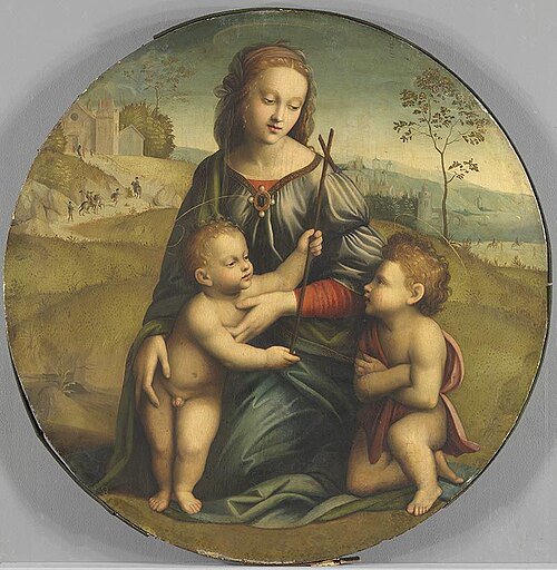 Virgin with child and little John, 1512, Ridolfo del Ghirlandaio
