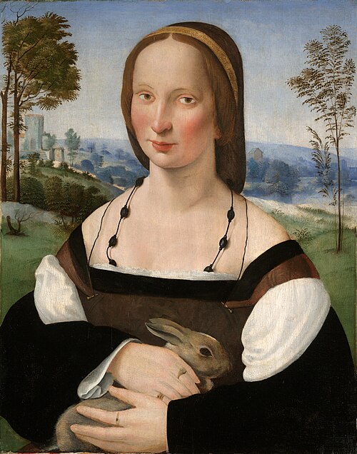 Portrait of a Lady with a Rabbit, 1508, Ridolfo del Ghirlandaio