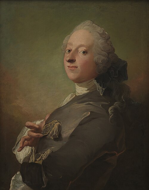 Portræt af kgl. hofapoteker Johann Gottfried Becker, 1759, Carl Gustaf Pilo