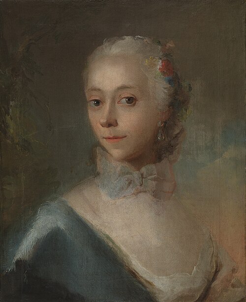 Dameportræt, 1759, Carl Gustaf Pilo