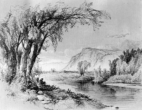 Mountain and River Scene, 1859, William Hart