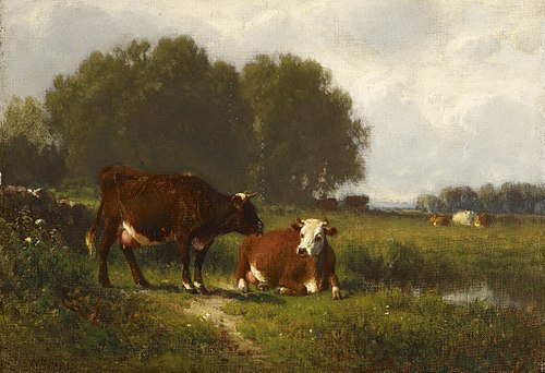 Landscape with Cows, , William Hart