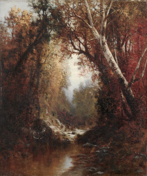 Autumn Scene in the Adirondacks, 1877, William Hart