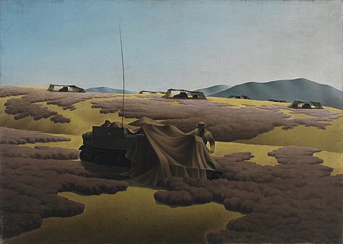 GUN POSITIONS AND CARRIER, 1943, Lawren Phillips Harris