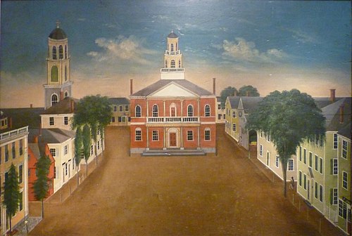 View of Courthouse Square, 1815, George Washington Felt