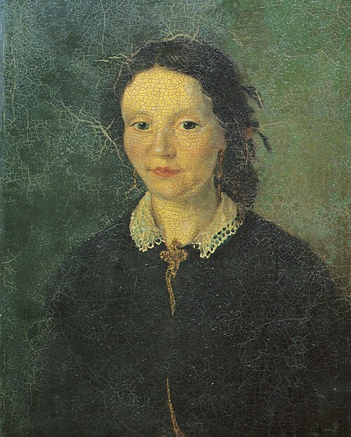 Portrett av en ukjent dame, 1850, Mathias Stoltenberg