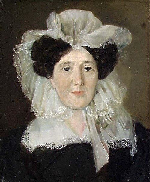 Portrait of Reinholdine Gram, b. Boll, 1832, Mathias Stoltenberg