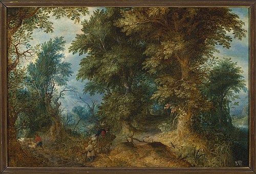 Forest landscape, 1619, Abraham Govaerts