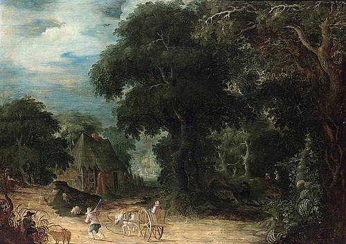Wooded Landscape, 1650, Abraham Govaerts