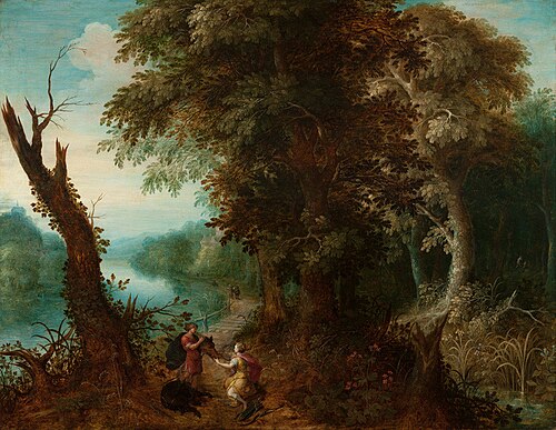 Landscape with Meleager and Atalanta, 1616, Abraham Govaerts