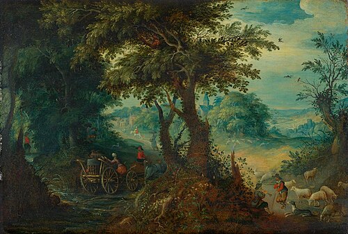 Waldlandschaft, , Abraham Govaerts
