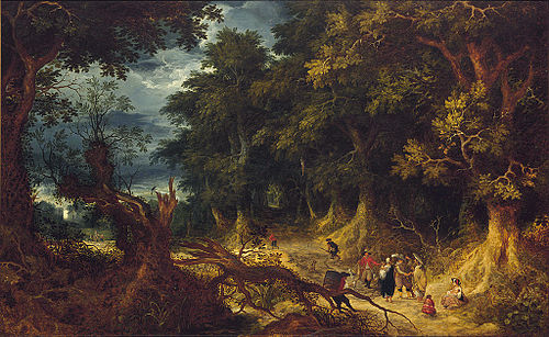 Boisé avec gitanes, 1612, Abraham Govaerts