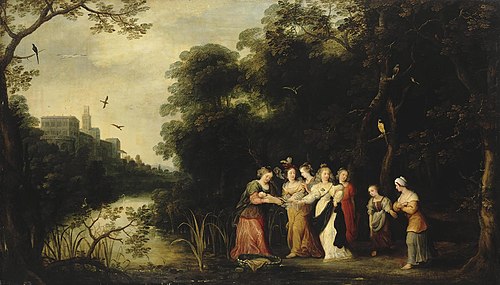 Finding of Moses, 1621, Abraham Govaerts