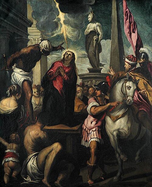 The Martyrdom of St Giustina, 1550, Palma le Jeune