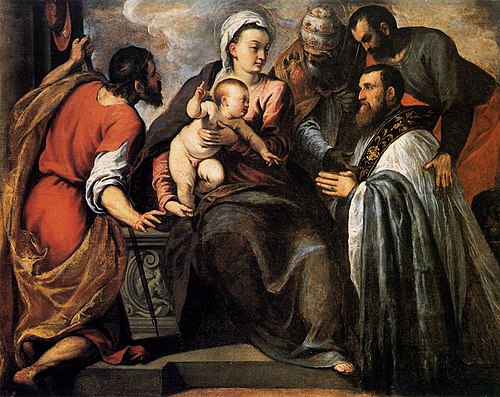 Virgin and Child with Saints, 1580, Palma le Jeune