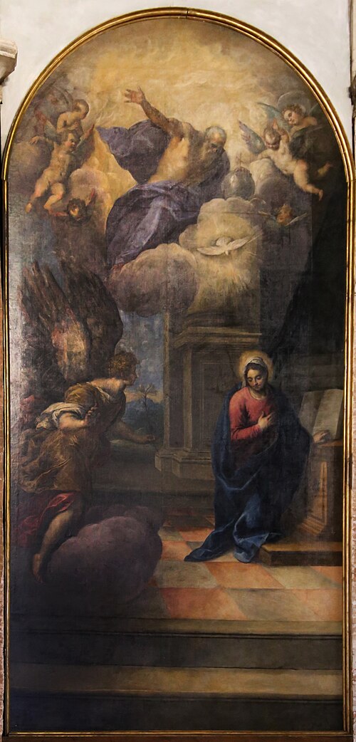 Annunciation, 1600, Palma le Jeune
