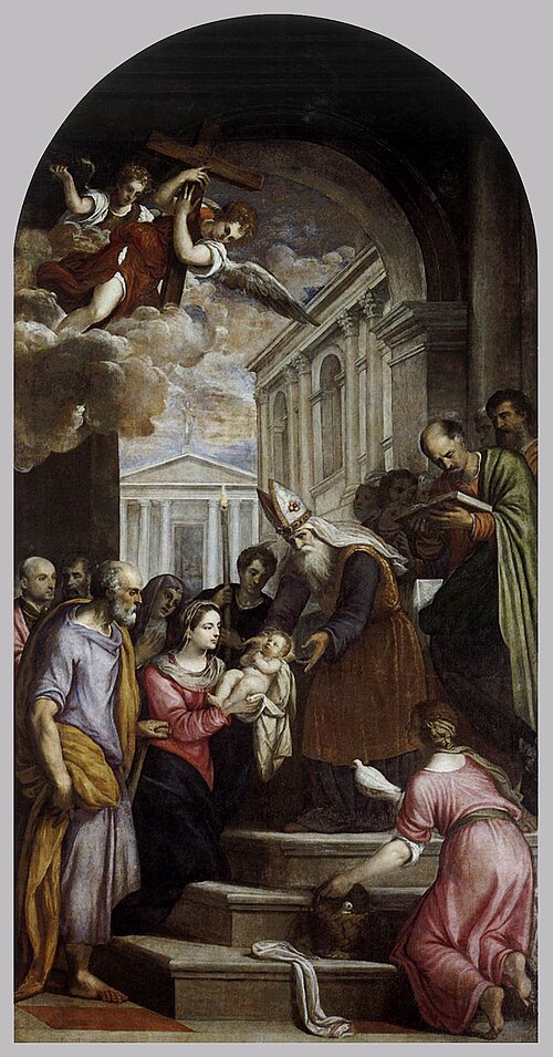 Présentation de Jésus au Temple, 1575, Palma le Jeune