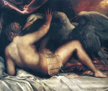 Léda et le cygne, 1590, Palma le Jeune
