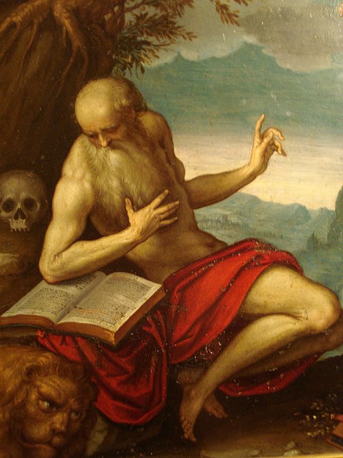 Saint Jérôme lisant au désert, 1590, Palma le Jeune