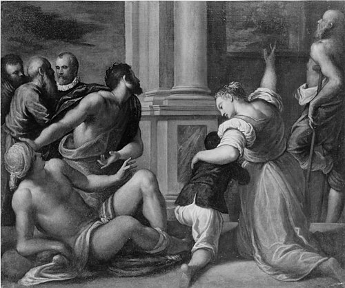 Healing in the Temple, , Palma le Jeune