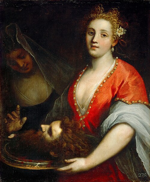 Salomé with the Head of John the Baptist, 1599, Palma le Jeune