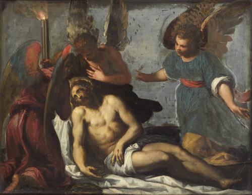 Lamentation with angels, 1612, Palma le Jeune