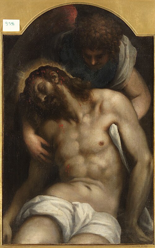 Dead Christ Supported by an Angel, 1612, Palma le Jeune
