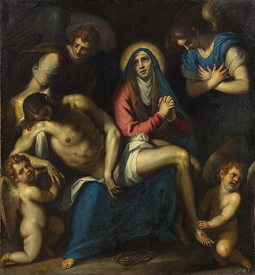 Pietà with Angels, 1620, Palma le Jeune