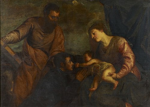 The Virgin and Child, Saint Luke and a Donor, 1602, Palma le Jeune