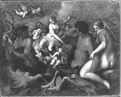 Thetis auf dem Meere, 1586, Palma le Jeune