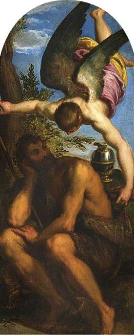 Elijah and the Angel, 1575, Palma le Jeune