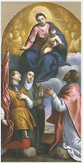 The Virgin and Child with Saints and Angels, 1620, Palma le Jeune