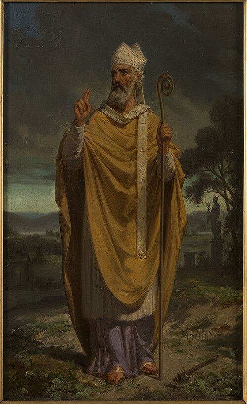 Esquisse pour l'église de Dugny : Saint Denis, 1872, Hector Viger