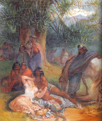 Rapto de Trinidad Salcedo., 1850, Johann Moritz Rugendas