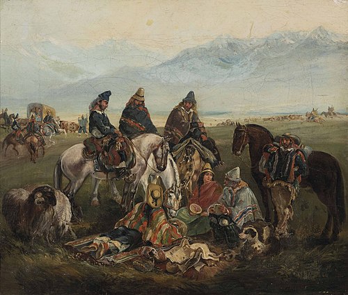 Huasos from Maule Region, 1836, Johann Moritz Rugendas