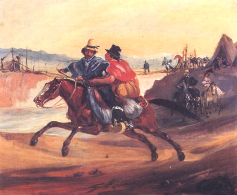 Escena campesina, 1850, Johann Moritz Rugendas