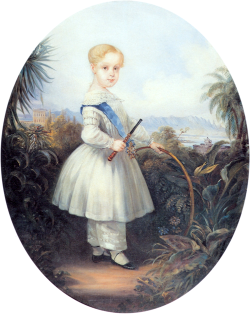 Afonso, Prince Imperial of Brazil, eldest son of Pedro II. 1846., 1846, Johann Moritz Rugendas