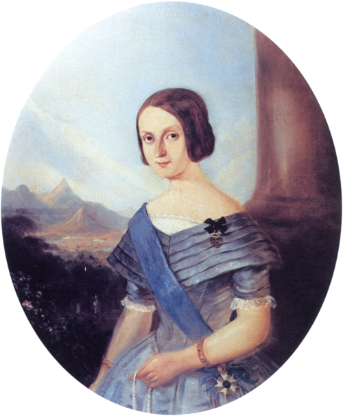 Portrait of Empress Teresa Cristina of Brazil, 1846, Johann Moritz Rugendas