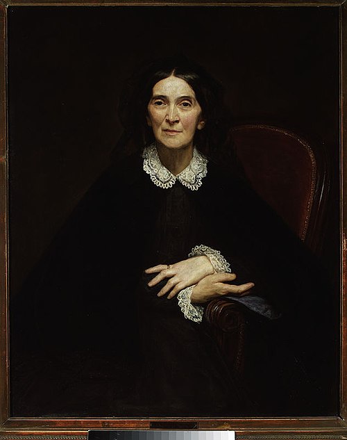 Portrait of artist’s mother, 1860, Leon Kaplinski