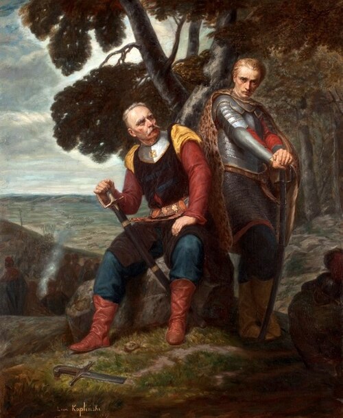 Sword-bearer and Wacław, 1857, Leon Kaplinski