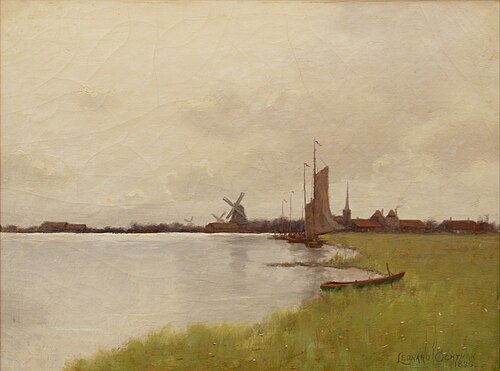 Dutch landscape, 1886, Leonard Ochtman